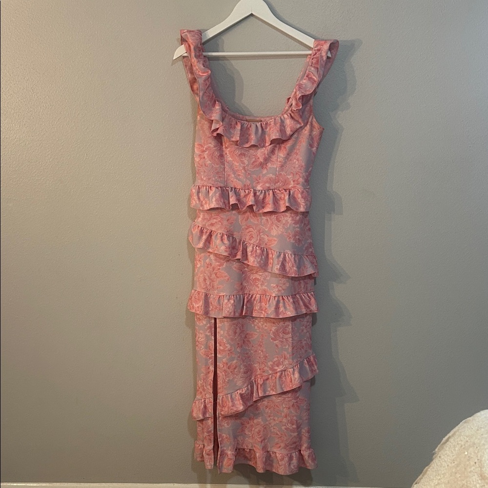Show me your Mumu Greta Dress - blushing floral dress